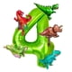 thumbnail image 1 of Juego de globos KZXAXHIU para fiesta de cumpleaños de dinosaurios de 4 años con 40 pulgadas, 1 of 4
