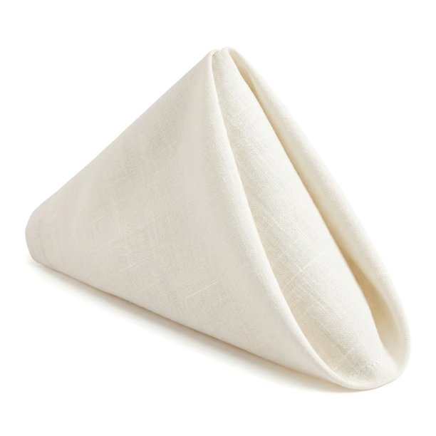 REGALWOVEN Paquete de 6 Servilletas de Tela de Algodón - Lavables y Reutilizables para Restaurantes, Bodas, Eventos y Fiestas Beige 18x18 pulgadas