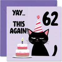 Tarjeta De Felicitación Stuff4 62Nd Birthday Yay This Again! 5.7 Pulgadas