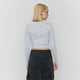 thumbnail image 2 of Polera Mujer Crop Manga Larga Gris Corona, 2 of 5