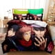 thumbnail image 1 of Anime- 3D Cartoo-n Cute Juj-utsu -Kai-sen 3 P-iece Anime Gir-l Comf-orter Set Boy-s and Girl-s Bed-ding Set -Super Soft Co-mforter Zipp-er 2 P-illowcas-es for Girl-s Boys, 1 of 5