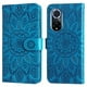 thumbnail image 2 of Funda tipo cartera FOXDOCK para Honor 50 , diseño girasol en relieve, cuero PU, cierre magnético, soporte y tarjetero, 2 of 5