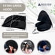 thumbnail image 3 of Almohada inflable de viaje Modern Advantage con cuello con capucha negra, 3 of 5