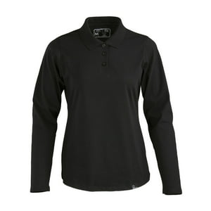 T-World - Polera Polo Dryfresh Smooth® 60% Algodón M/L Mujer Negro