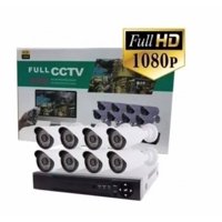 Tomasstore - Kit Cctv Con 8 Cámaras De Seguridad Mas Dvr 1080P Full Hd