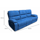 thumbnail image 2 of Sofa Reclinable Electrico CasaFactory 3 Cuerpos Felpa Azul USB, 2 of 6