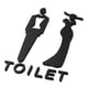 thumbnail image 5 of Letrero Para WC, Letrero Para Ba?o, Decoración, Tablero, Se?alización, Letrero Para Puerta De Ba?o Masculino Y Femenino, Universal S, 5 of 5