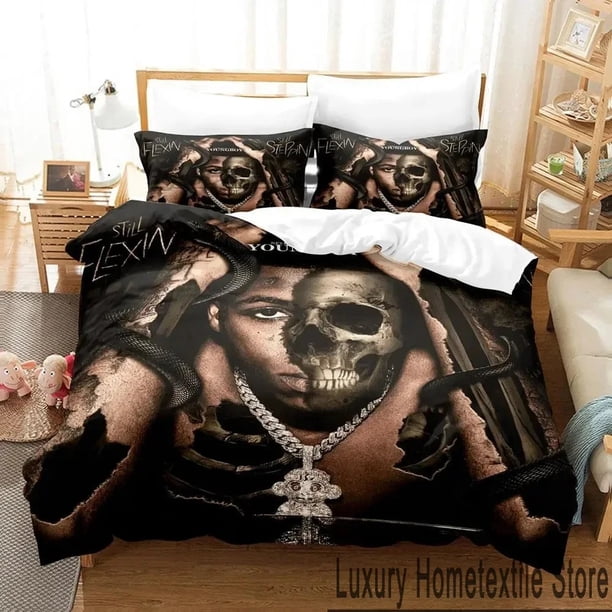 YoungBoy Never Broke Again Bedding Set Duvet Cover Bed Set Quilt Cover Pillowcase Comforter Size Boys Adult Bed Sheets