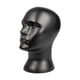 thumbnail image 1 of Maniquí Peluca de cabeza masculina, accesorios de belleza portátiles, cabeza de maniquí calva, soporte de exhibición para salón, centro comercial, gor Negro mate, 1 of 5
