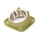 thumbnail image 1 of Cuenco Elevado Para Comida Para Gatos, Cuenco Para Comida Para Gatos, Comedero Para Mascotas, Cuenco Elevado Inclinado Para Gatos, Verde, 1 of 3