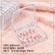 thumbnail image 4 of Cajas de uñas YOSMAKIY 30 uds 7,5 × 7,5 cm transparentes con cinta adhesiva, 4 of 6
