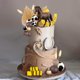 thumbnail image 5 of Decoración para tartas ZXSWEET, diseño vaquero, marrón, caballo, pelota, fiesta western, 5 of 7