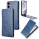 thumbnail image 3 of Funda tipo folio para Samsung Galaxy S25 con soporte magnético y protección para la cámara Azul, 3 of 6