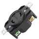 thumbnail image 1 of Receptáculo de bloqueo ELEGRP NEMA L5-30R 30A 125V 2P 3W negro, 1 of 4