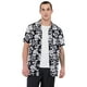 thumbnail image 1 of Guayabera Hombre Night Print Flores Negro Corona, 1 of 5