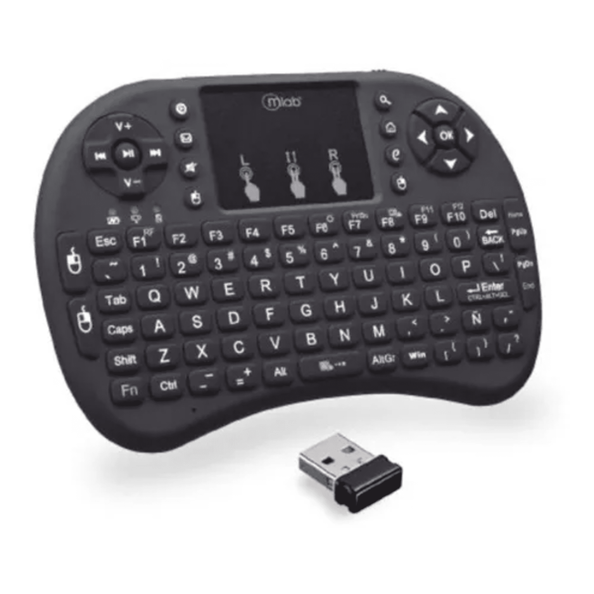 Genérico - Mini Teclado Mlab 9077 Inalámbrico Con Touchpad Smart Tv