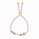 thumbnail image 5 of Pulsera Elegant Confetti Cali Amarillo/Rosa 18k Oro Blanco, 5 of 8