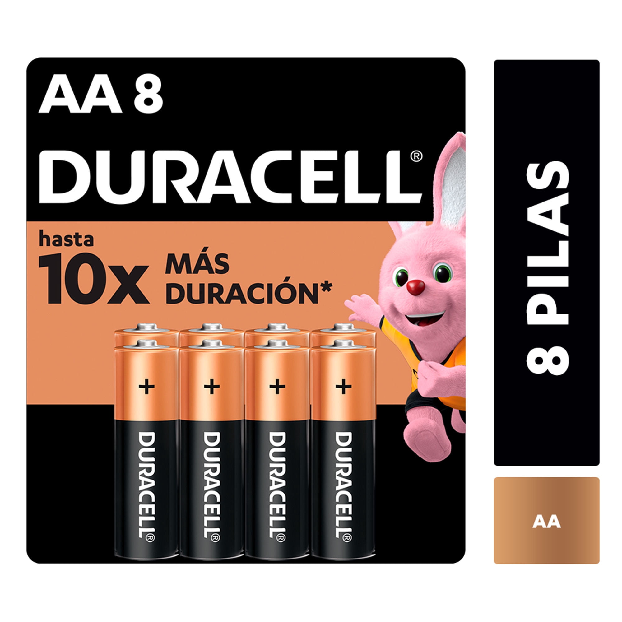 Pilas alcalinas AA, 8 Un