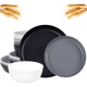 thumbnail image 1 of Set 12 platos y bowls reutilizables de paja de trigo ejon..., 1 of 3