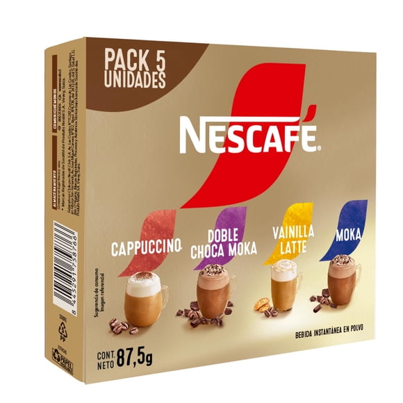 Café Mixes Pack Caja 5 Un, 87,5 g