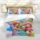 thumbnail image 5 of Ruby Arcoíris Conjunto de sábanas temático, trío de piezas, cómodo y amigable con la piel, diseño único, regalo de decoración para el hogar para familiares, amigos y fans, 90 cm * 190 cm, 5 of 6