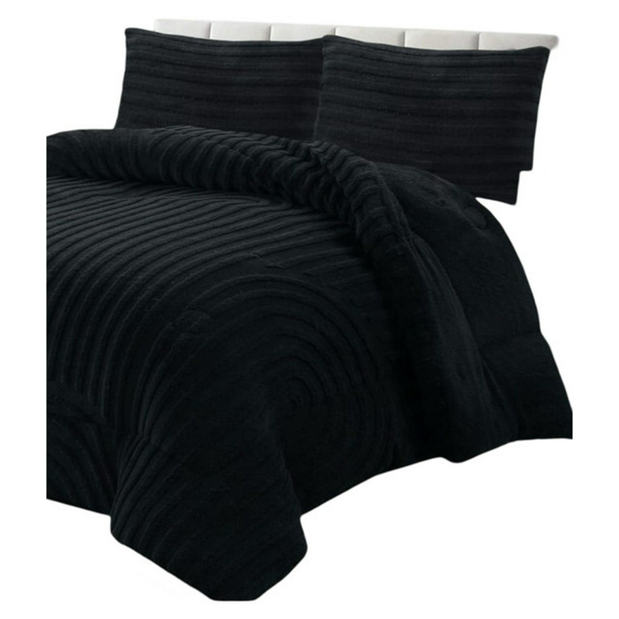 Todo Para El Hogar - Cubrecama Grueso Para Invierno King - Super King Negro