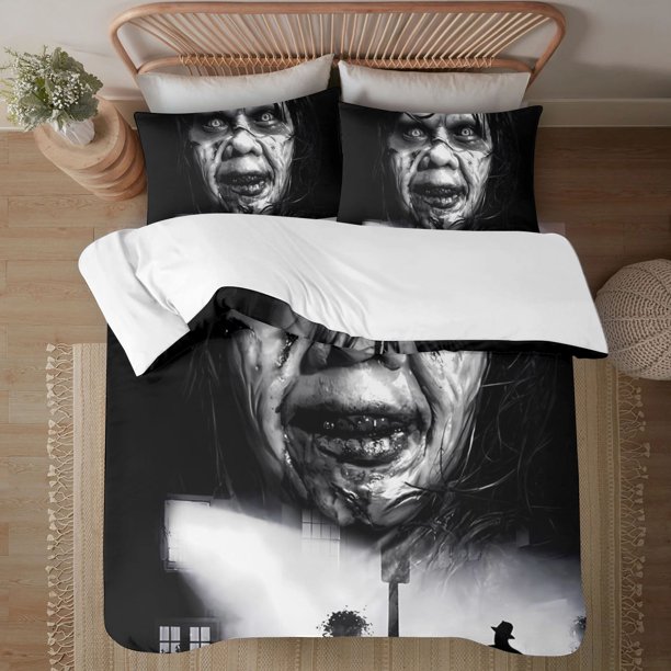 The Exorcist Soft 3D Printed Duvet Cover Bedding Set with Comforter Cover 3 Piece Set