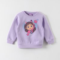 Poleron Niña Corazones Morado Gabby Doll House