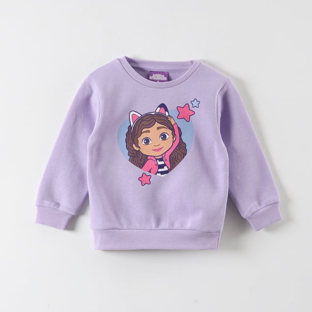 Poleron Niña Corazones Morado Gabby Doll House