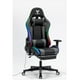 thumbnail image 3 of Silla Gamer Luz RGB Soporte Lumbar Reclinable Reposapiés, 3 of 4