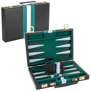 Set De Backgammon Reriver 2 Players Classic Con Funda De Piel Sintética