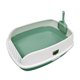 thumbnail image 4 of Caja De Arena Para Gatos Semi Abierta Kitty Retrete Profundo Portátil Con Cuchara Inodoro Para Gatos Verde, 4 of 5