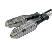Magideal - Intermitentes De Motocicleta, Luces Intermitentes De Flecha, Indicador Led De Flujo De Agua, Reemplaza Las Luces De Circulación Diurna De 12V, Luces Luz Fija