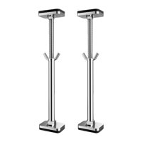 Magideal - Soporte De Lavabo Bajo Encimera De 2 Piezas, Marco De Soporte Para Lavabo Bajo Encimera, Soporte Antideslizante Para Lavabo De Baño De Estilo Rústico. L