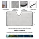 thumbnail image 2 of Lava Parasol para Parabrisas Delantero Protector Plegable, Visera Solar para Auto Bloquea Rayos UV Mantiene tu Vehículo Fresco 130cm*70cm, 2 of 6