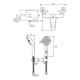 thumbnail image 2 of Monomando Tina Ducha Negro Mate Dessin, 2 of 2