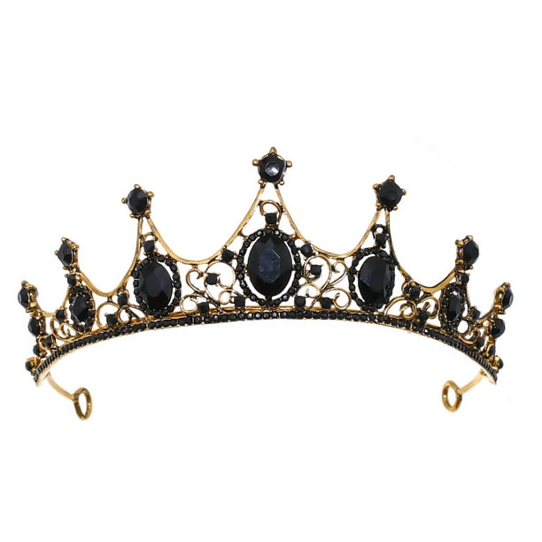 Elegant Vintage Baroque Crystal Tiaras - Perfect for Halloween, Bridal, and Special Occasions