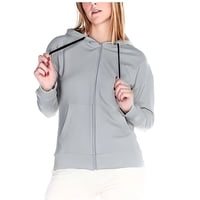Likeshop - Poleron Mujer Invierno Forro Polar Elasticado Cierre Capucha A1723