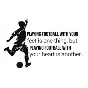 Rienda Libre Graphics - Decomural Playing Football Sports Ws-43028
