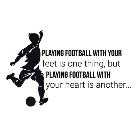 Rienda Libre Graphics - Decomural Playing Football Sports Ws-43028