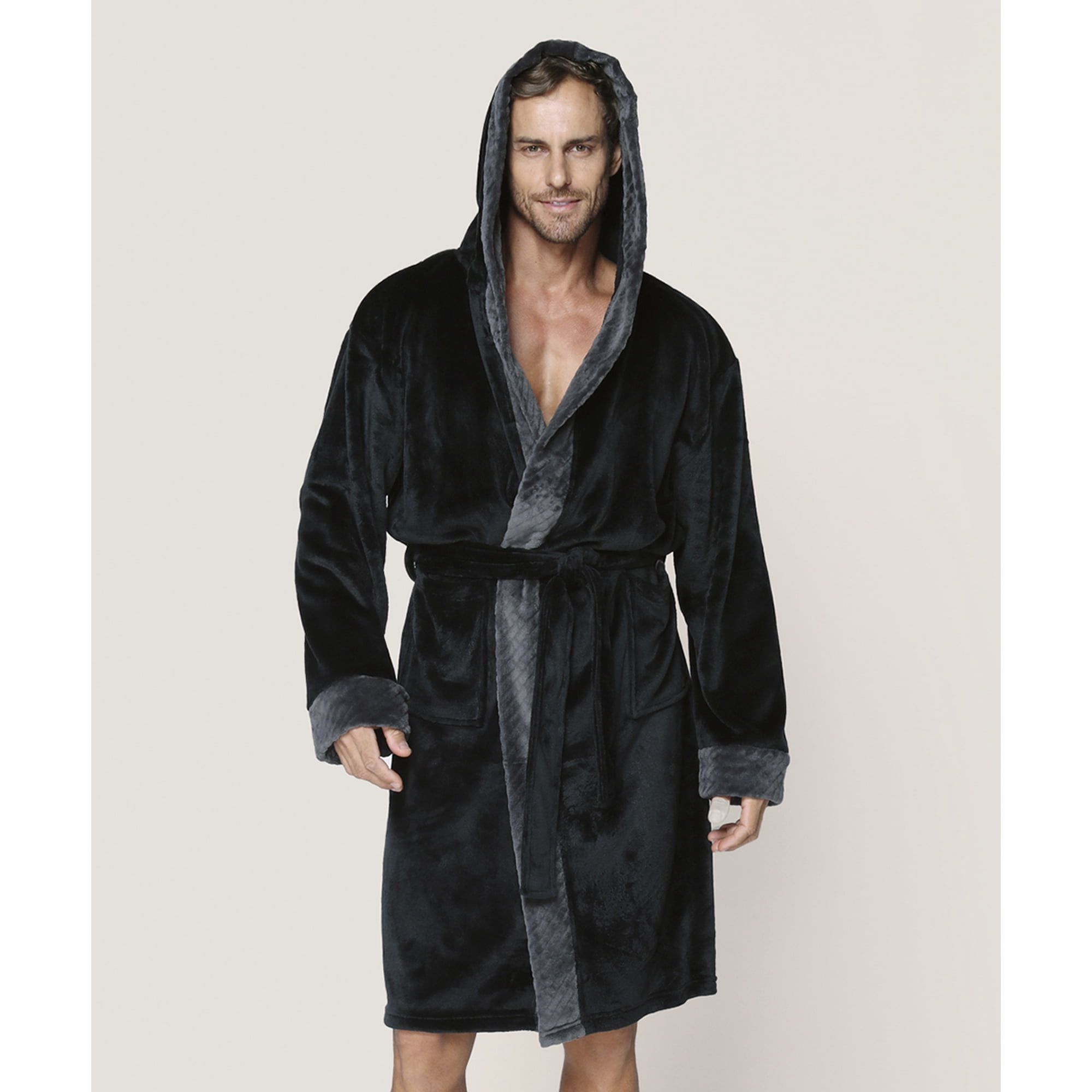 Lady Genny - Bata Polar Hombre Con Gorro | Calidez Y Comodidad