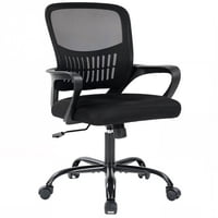 Silla De Oficina Dumos Ergonómica Respaldo Medio Con Soporte Lumbar