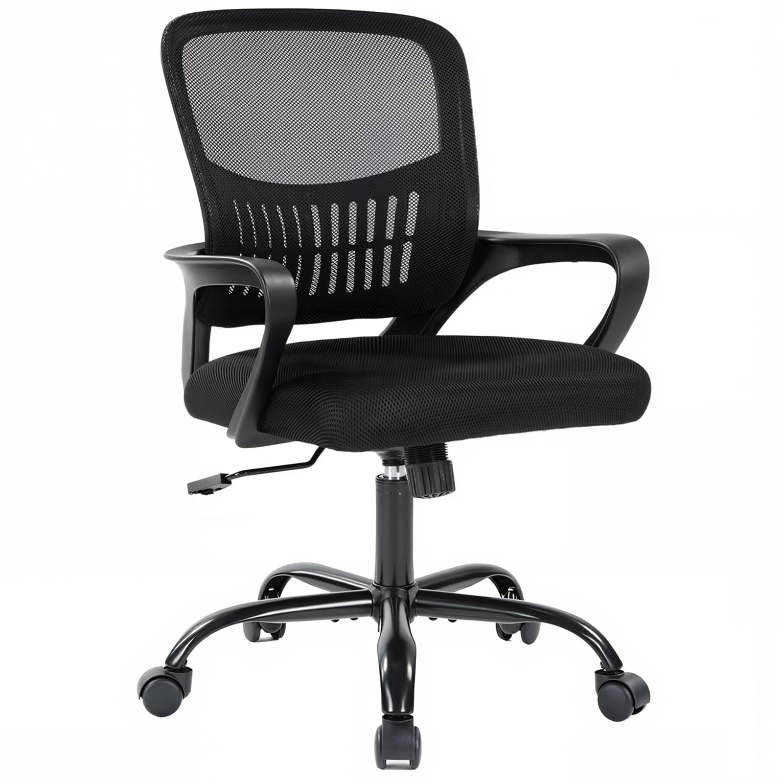Silla De Oficina Dumos Ergonómica Respaldo Medio Con Soporte Lumbar