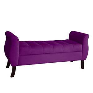 Genérico - Banqueta Baul Atenas Color Morado