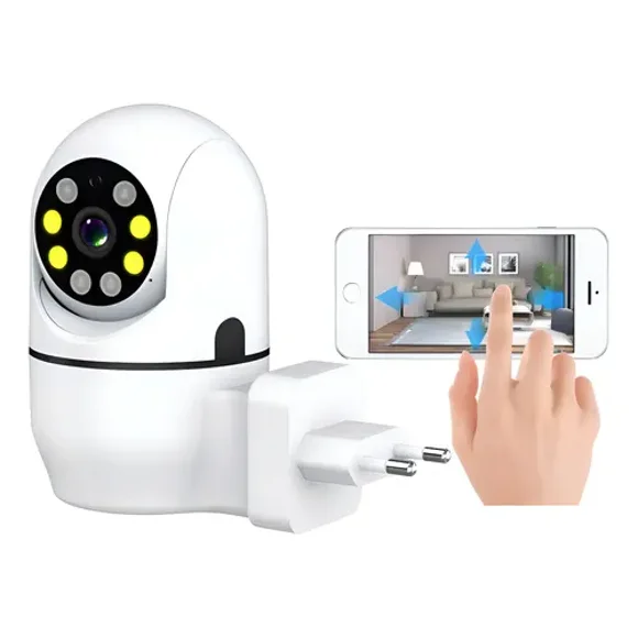 Camara de Seguridad WiFi Enchufe Jortan JT-8178 FullHD 1080p PTZ Visión Nocturna
