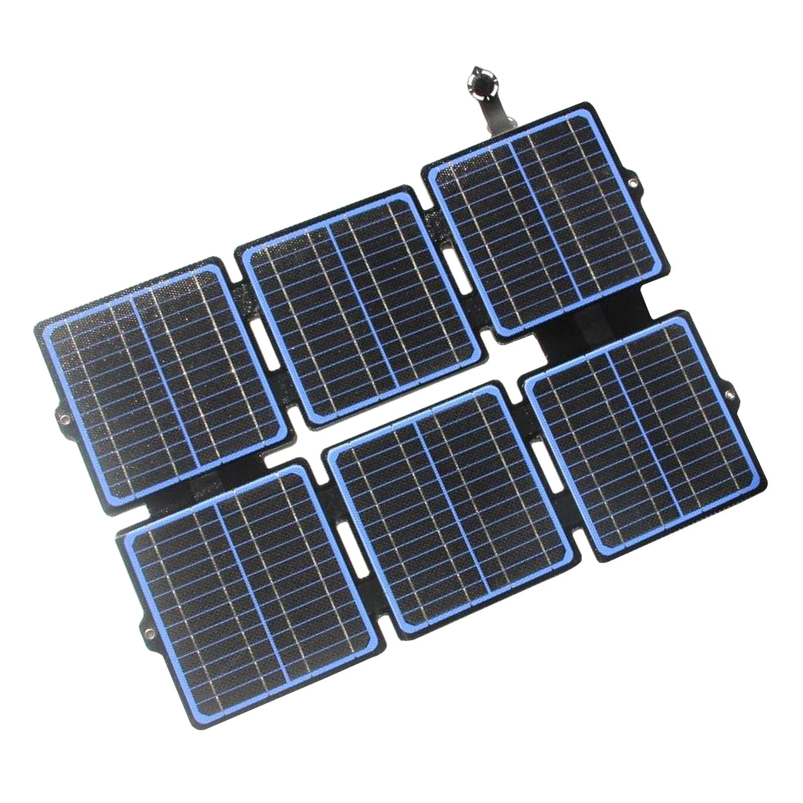 Magideal - Solar 30w Carga Rápida Compacta Plegable Paneles Generadores Estaciones 5v / 12v Banco De Energía Computadora Portátil Cámara