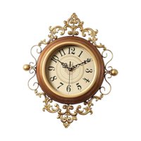 Magideal - Reloj De Pared Decorativo Estilo Vintage, Único, Sencillo, Silencioso, Regalo, Adorno Decorativo Para Estudio, Sala, Cocina, Interior, Oficina.