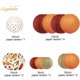 thumbnail image 3 of NICROLANDEE 12 piezas de hojas de arce colgantes de papel en tonos burdeos y naranja, 3 of 3