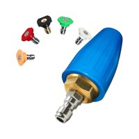 Ioensy - Boquilla Turbo Giratoria A Presión Conexión Rápida De 1/4"" Para Limpieza De Adoquines