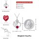 thumbnail image 4 of Collar HESHPAWS 925 Sterling Silver Birthstone Rose Flower Heart Pendant 18+2", 4 of 7